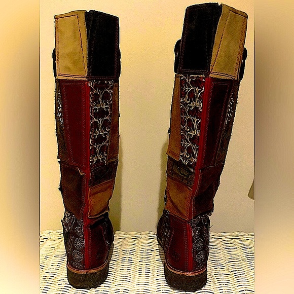 Timberland LTD Edition Patchwork Boots Size 8 - Picture 4 of 6